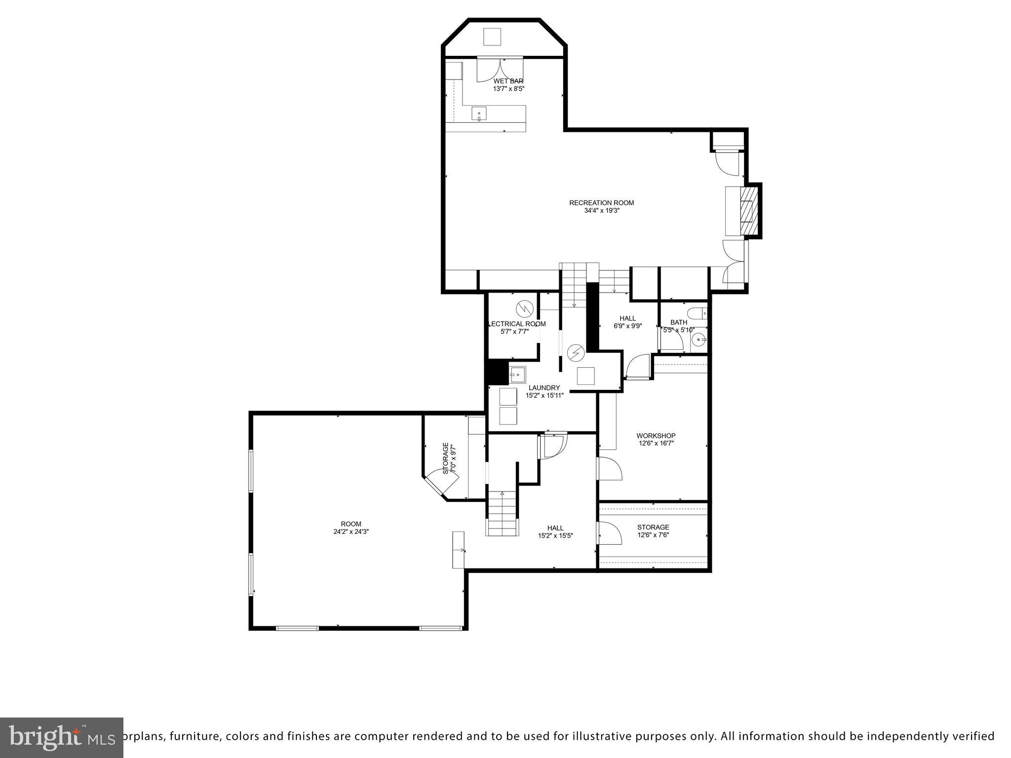 3356 Point Of Rocks Road Jefferson, MD 21755 - Photo 94 of 94 Lower Level Floorplan