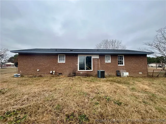 a backyard of a house