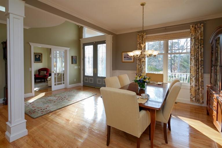 11 Harbor Ridge Road Mashpee, MA 02649 - Photo 9 of 33 a view of a dining room with furniture window and wooden floor