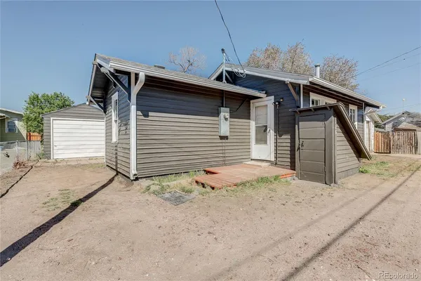 a backyard of a house