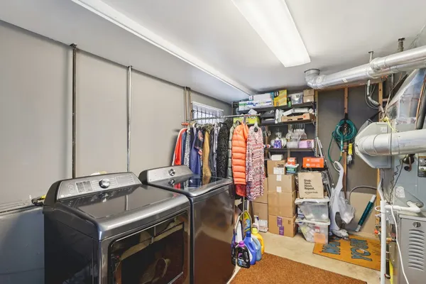 a view of a storage & utility room