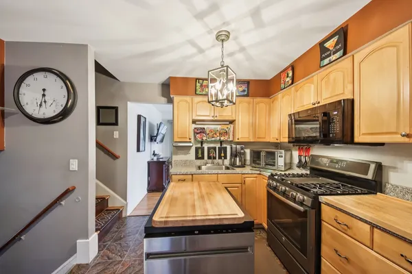 a very nice looking room with a large tree