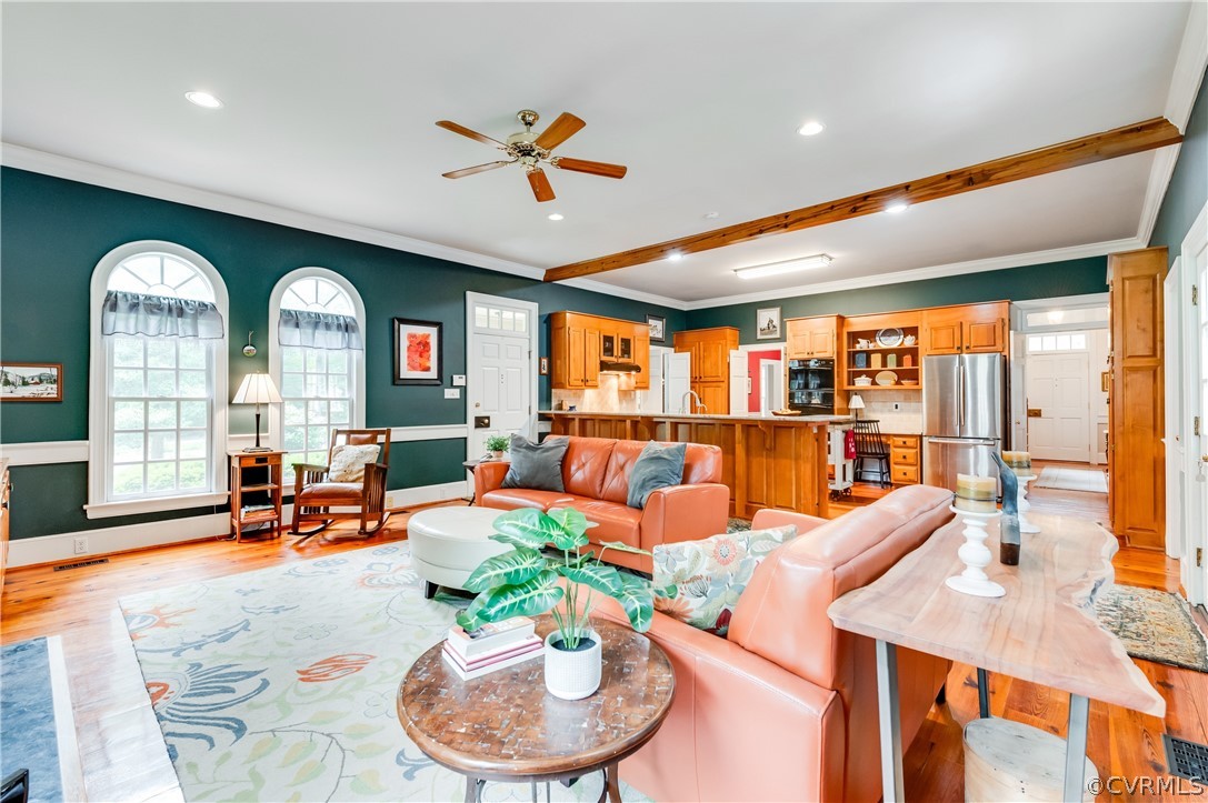 1290 Johns Road Carson, VA 23830 - Photo 7 of 48 a living room with furniture and a large window