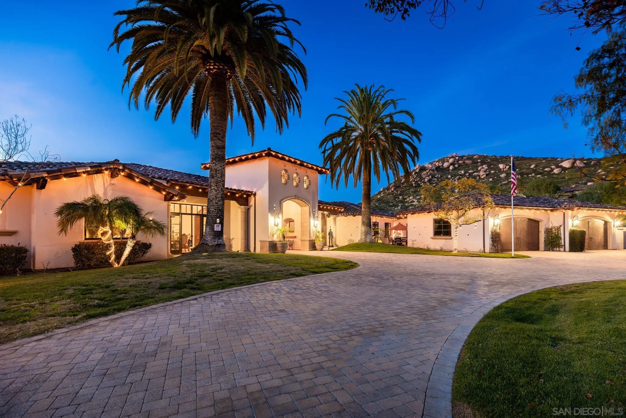 14160 Augusta Court Poway, CA 92064 - Photo 4 of 26 a view of a house with a yard and palm trees