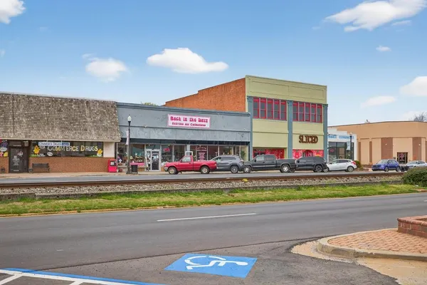 a view of a balcony with city view