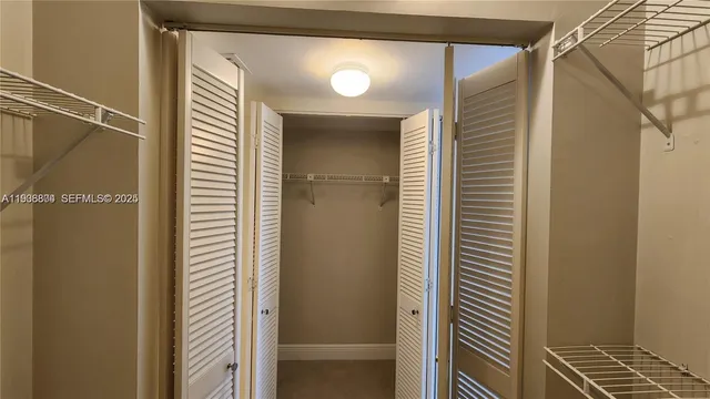 a view of closet area