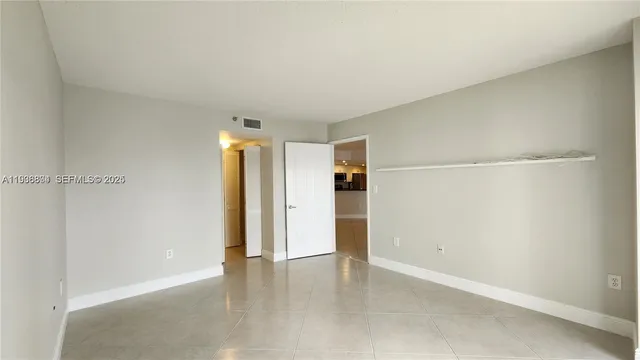 a view of an empty room