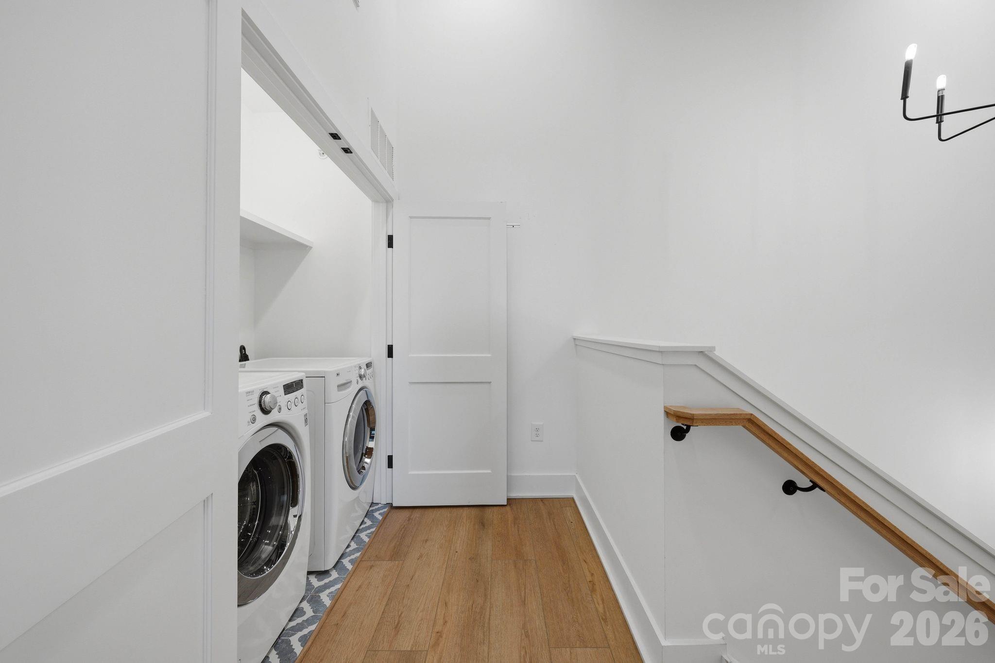 201 Grandin Road, Unit 13 Charlotte, NC 28208 - Photo 17 of 46 a view of livingroom with washer and dryer
