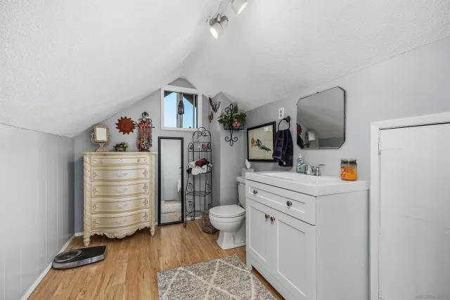 a view of a terrace with a garden