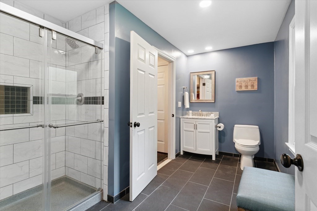 10 Fieldstone Way Boxford, MA 01921 - Photo 30 of 42 a bathroom with a toilet and a shower