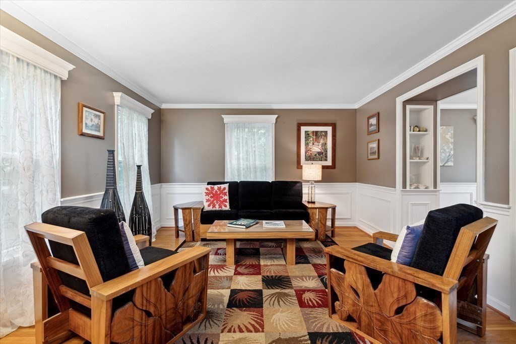 10 Fieldstone Way Boxford, MA 01921 - Photo 6 of 42 a work room with furniture and a flat screen tv