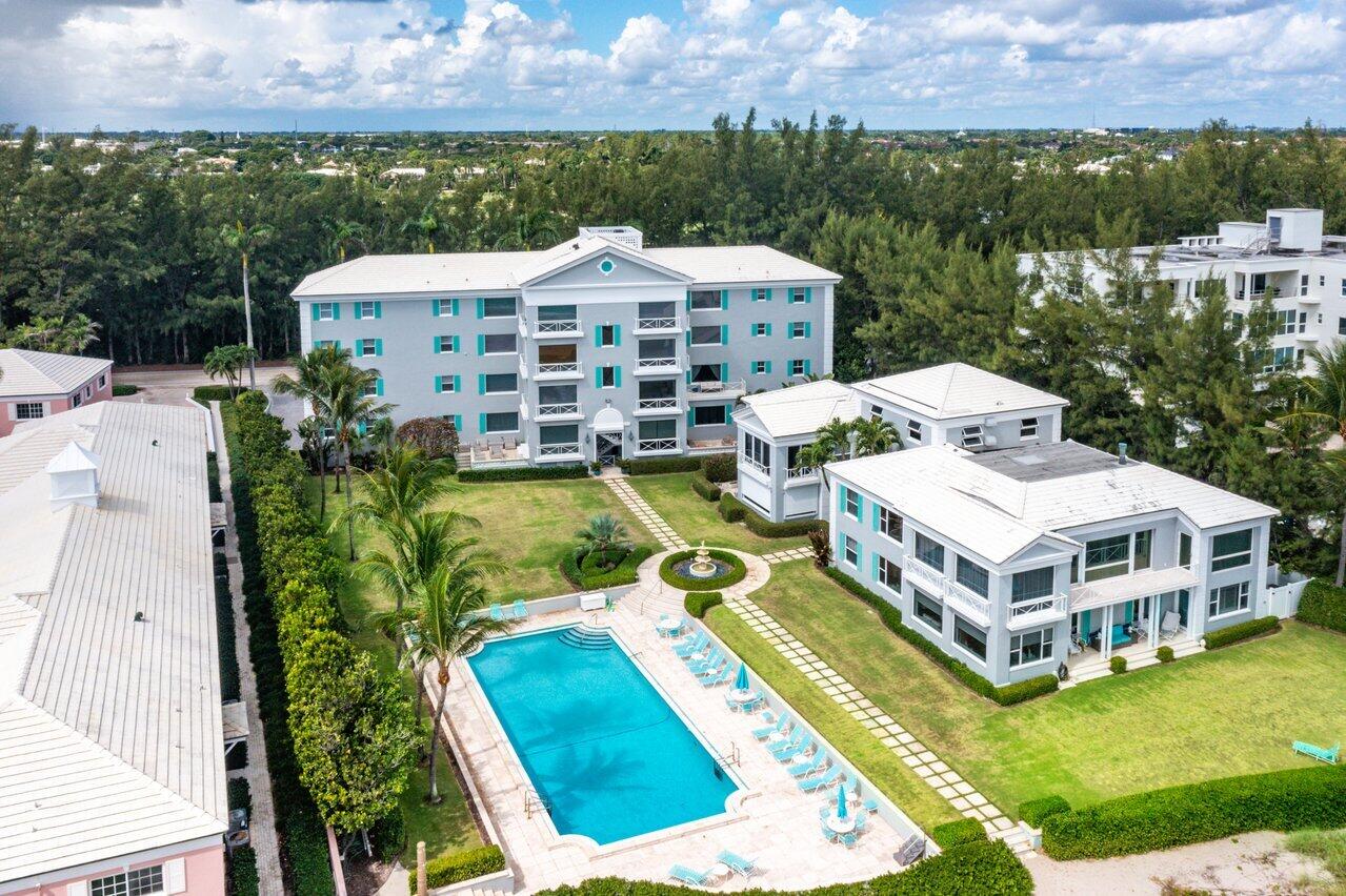 2665 North Ocean Boulevard, Unit 3 Gulf Stream, FL 33483 - Photo 45 of 50 a aerial view of a house with a yard