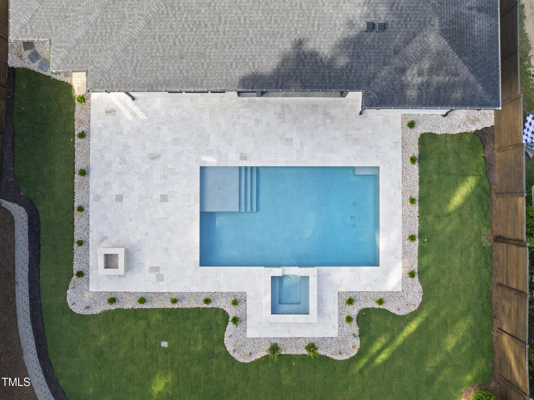 662 Manchester Drive Raleigh, NC 27609 - Photo 45 of 46 aerial view of a house with a yard