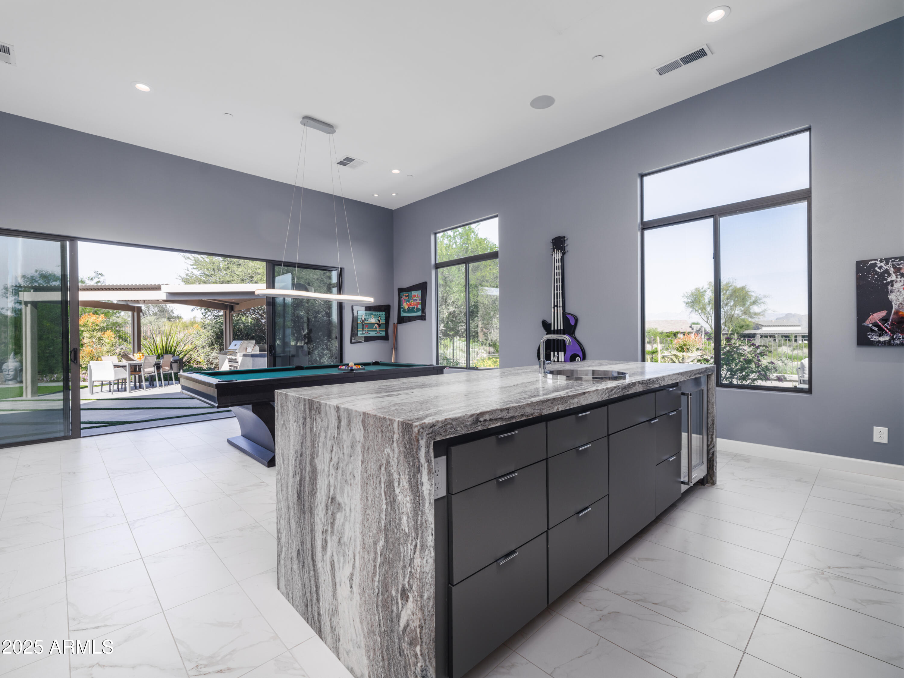 29420 North Verde River Way West Rio Verde, AZ 85263 - Photo 19 of 80 Entertainment Room right off Shaded BBQ