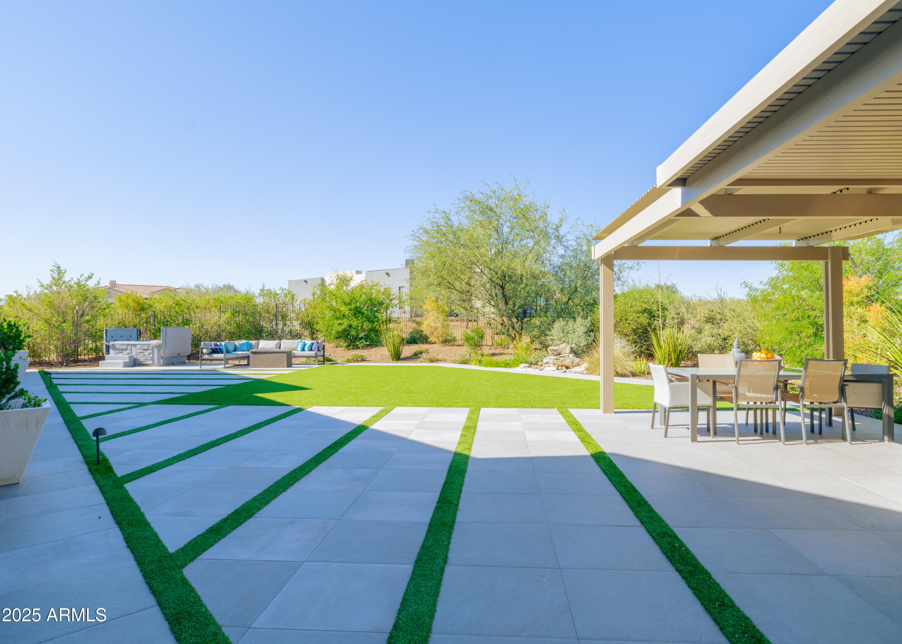 29420 North Verde River Way West Rio Verde, AZ 85263 - Photo 47 of 80 Pergola, Kitchen, Hot Tub & Beyond