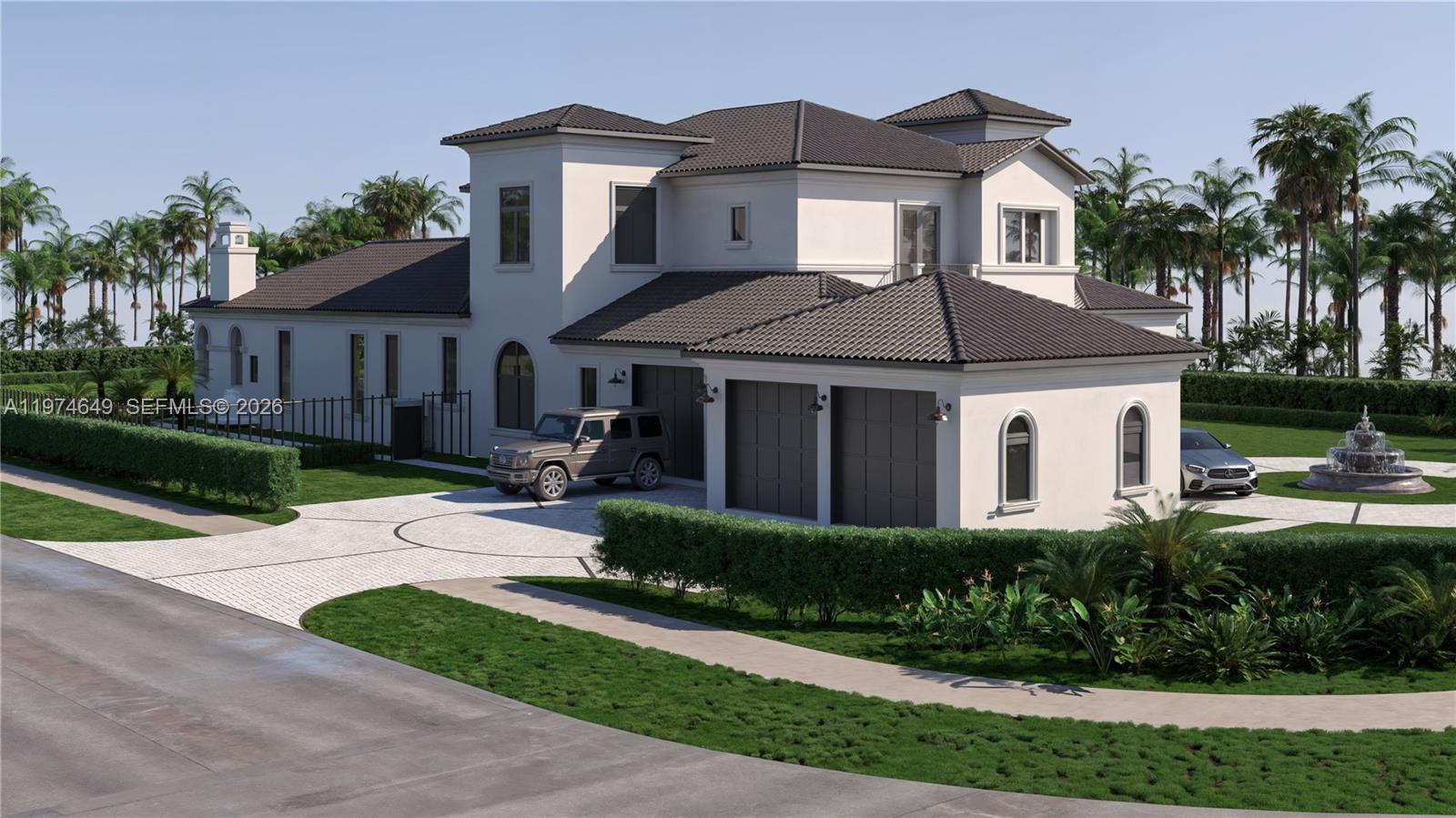 751 Ranch Road Weston, FL 33326 - Photo 3 of 8 a front view of a house with a yard and potted plants