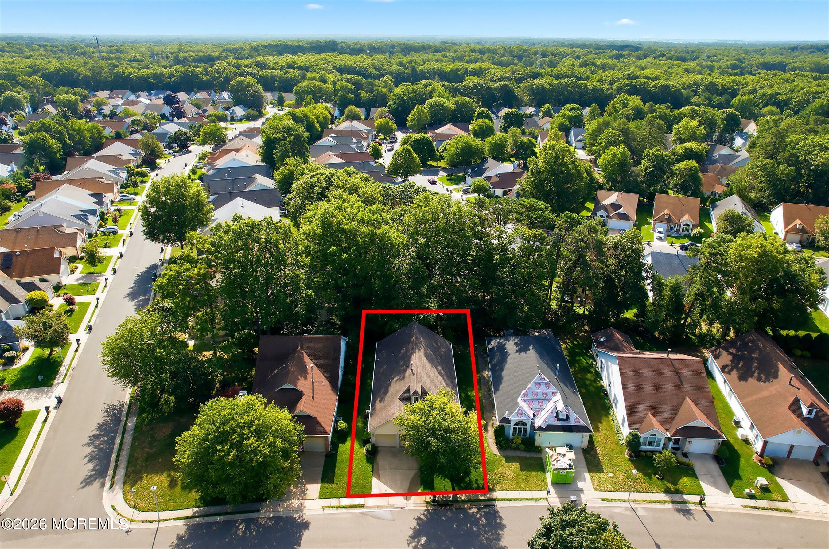 1579 Goldspire Road Toms River, NJ 08755 - Photo 35 of 43 26-Front Aerial with Outline
