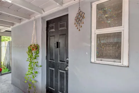 a view of front door