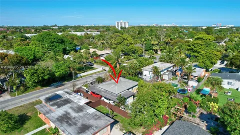 an aerial view of multiple house