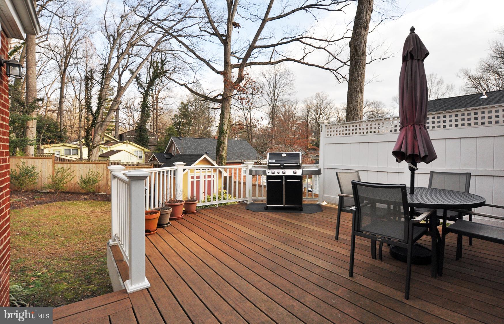 5303 Waneta Road Bethesda, MD 20816 - Photo 15 of 40 Deck overlooks back yard
