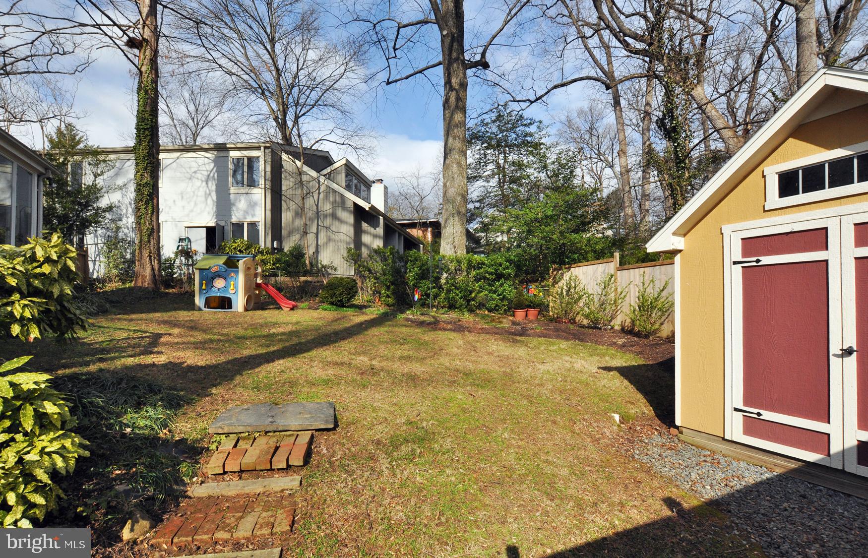 5303 Waneta Road Bethesda, MD 20816 - Photo 29 of 40 Back Yard with garden shed