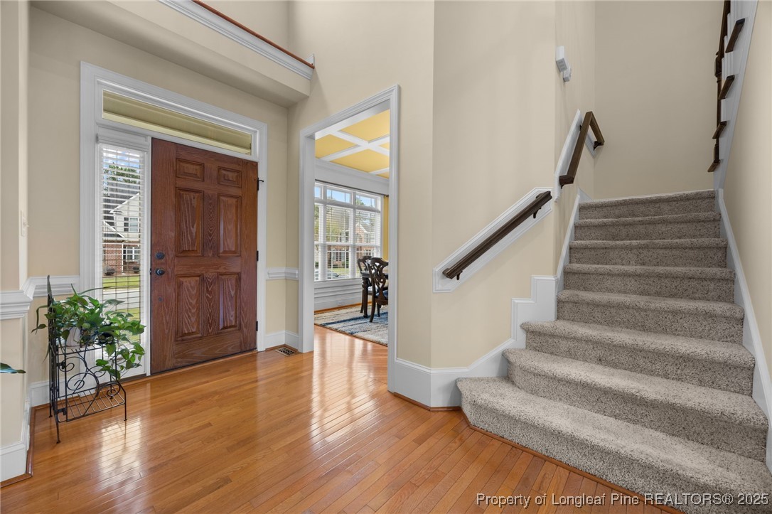 335 Lancelot Court Linden, NC 28356 - Photo 30 of 50 a view of entryway and hall with wooden floor