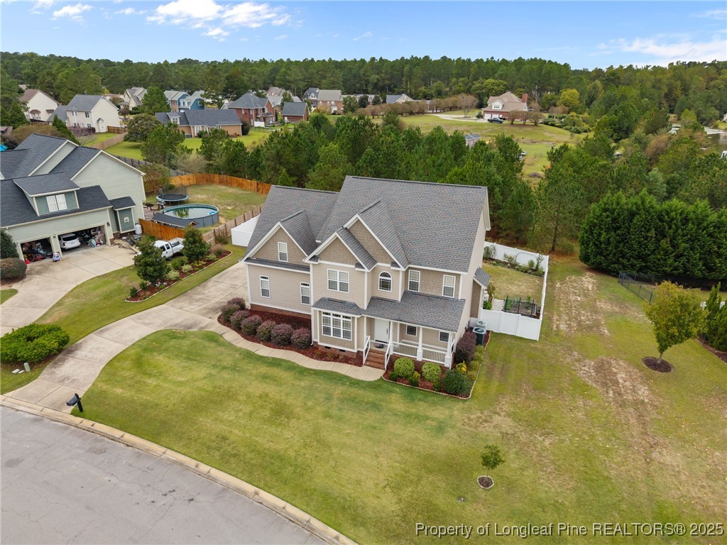 335 Lancelot Court Linden, NC 28356 - Photo 10 of 50 an aerial view of a house with a garden