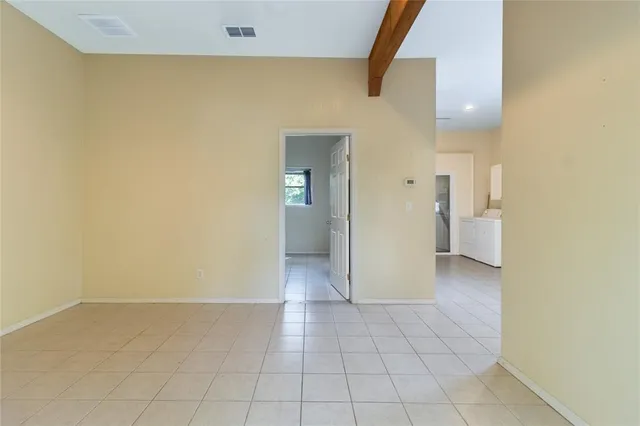 a view of an empty room