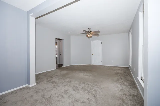 a view of an empty room