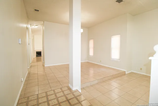 a view of a bathroom with a shower