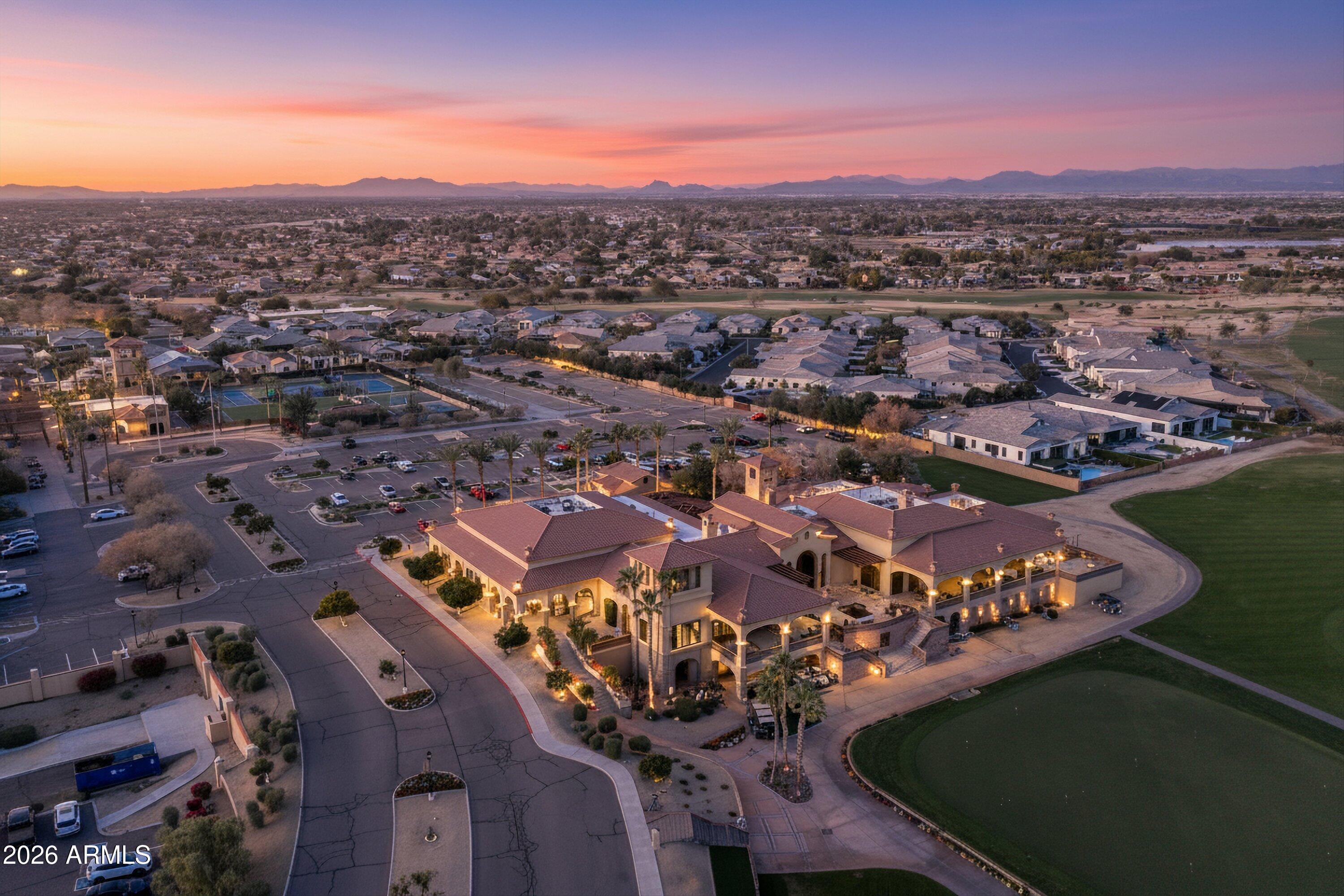 3738 East Riopelle Avenue Gilbert, AZ 85298 - Photo 93 of 97 an aerial view of a residential houses with outdoor space