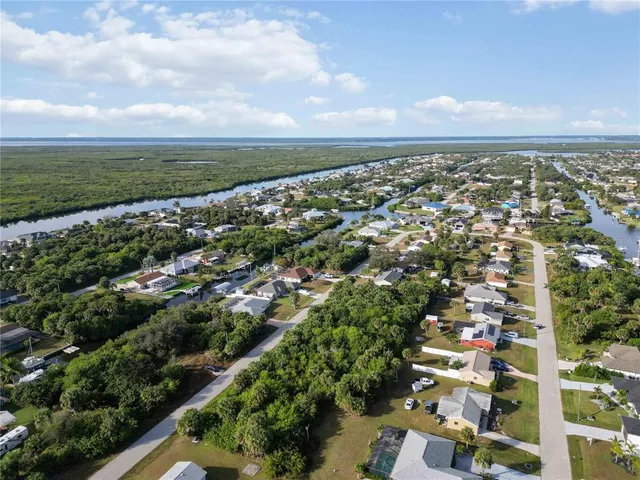 an aerial view of residential building with outdoor space