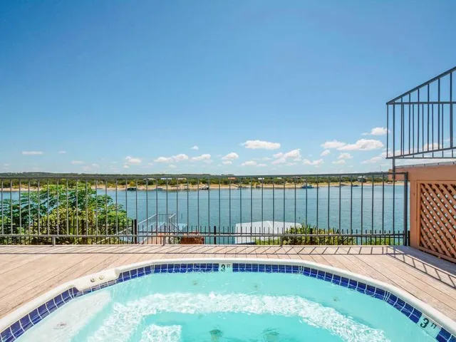 a view of swimming pool with outdoor space and seating area