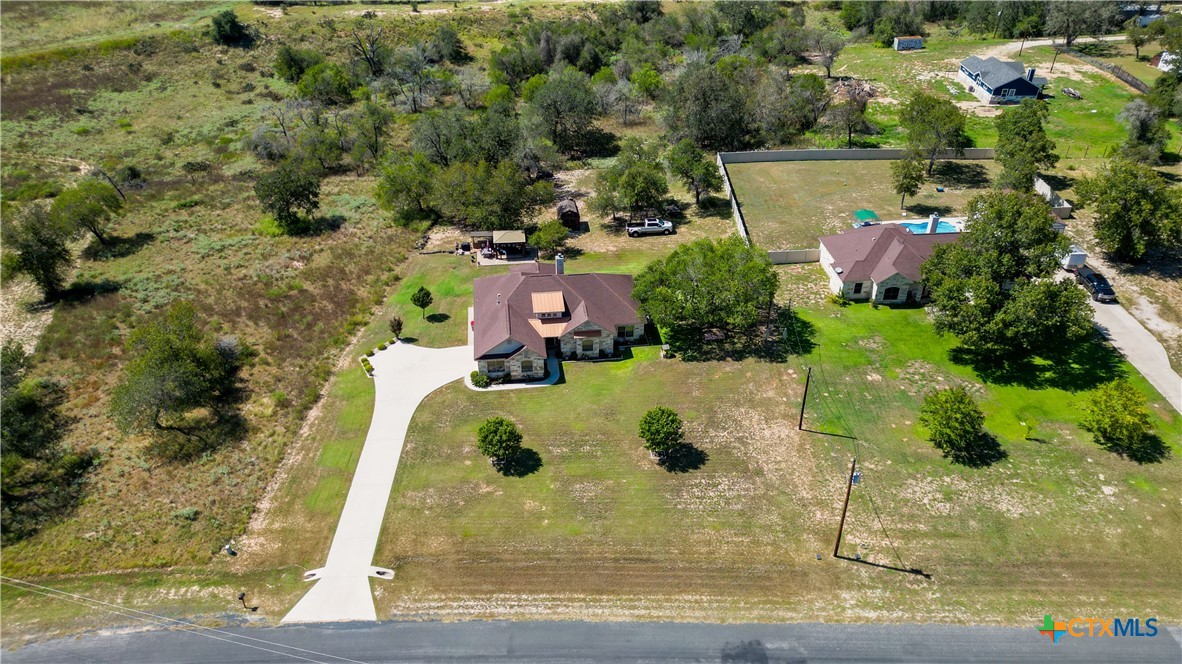121 Carrizo Ridge Floresville, TX 78114 - Photo 10 of 43 an aerial view of residential house with outdoor space