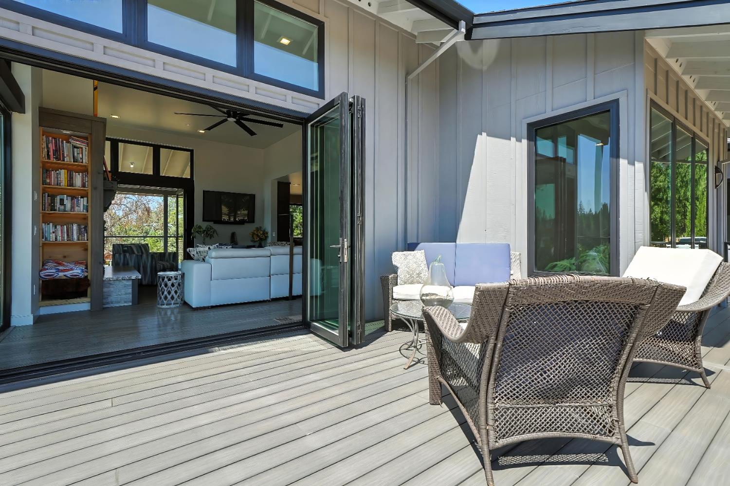 7401 Schaad Road Wilseyville, CA 95257 - Photo 15 of 76 a view of a patio with a table and chairs