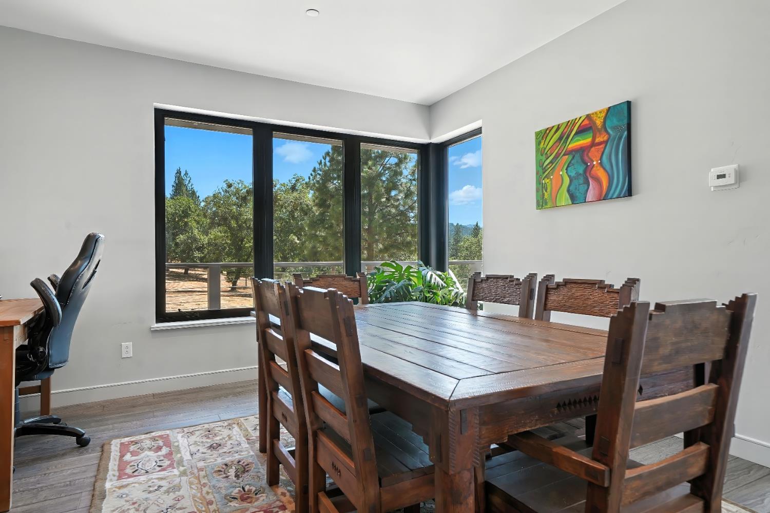 7401 Schaad Road Wilseyville, CA 95257 - Photo 20 of 76 a view of a dining room with furniture window and wooden floor