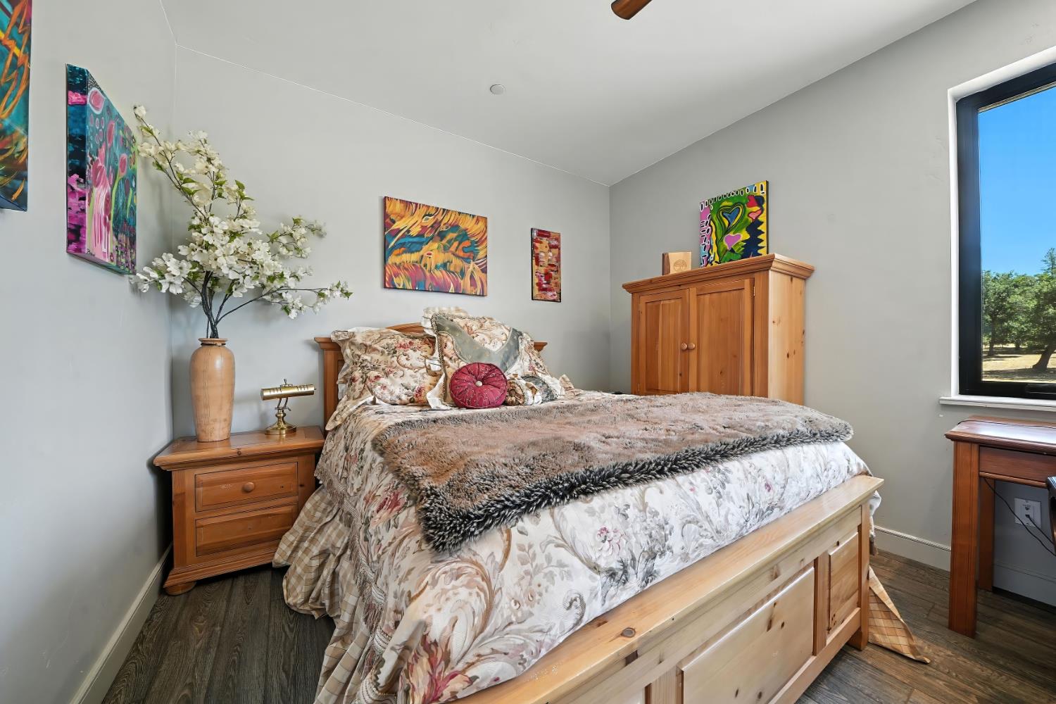 7401 Schaad Road Wilseyville, CA 95257 - Photo 42 of 76 a bedroom with a bed and a window