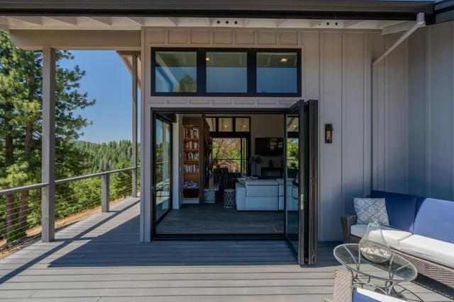 a view of outdoor space with a lake view