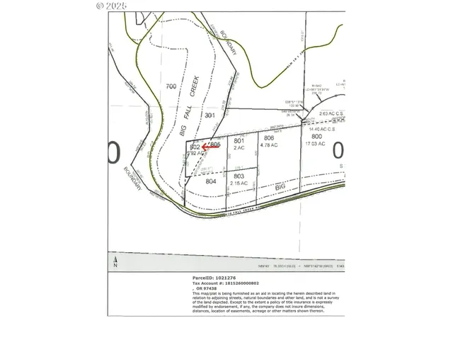 $275,000 | Big Fall Creek Road, Unit 802, Fall Creek, OR 97438
