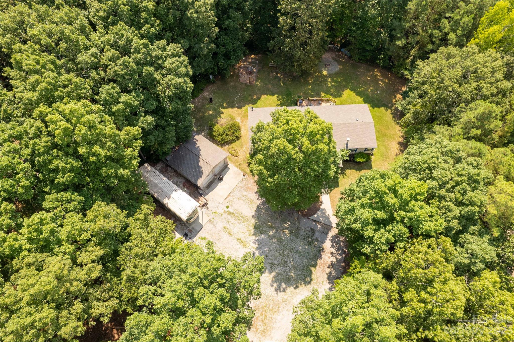 2008 Zion Road Lancaster, SC 29720 - Photo 33 of 40 an aerial view of a house with a yard and lake view
