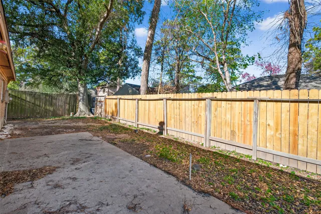 a backyard of a house