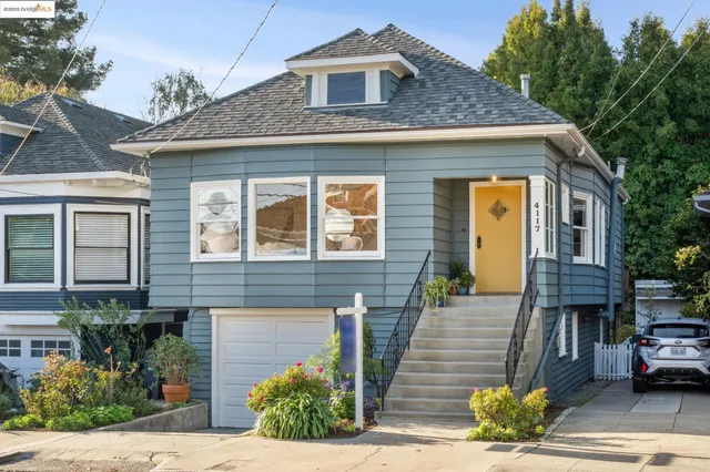 a front view of a house with glass windows