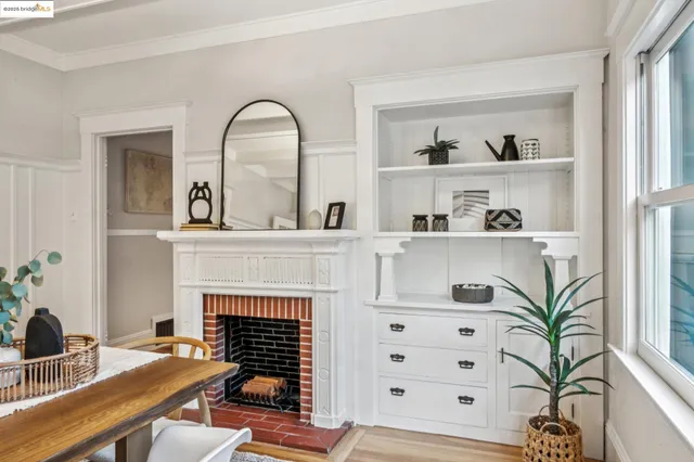 a close view of a utility room with dryer and washer