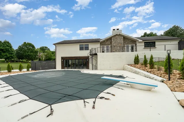 a house view with a garden space
