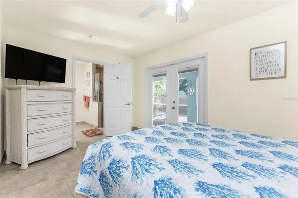 a aerial view of a house with a lot of trees