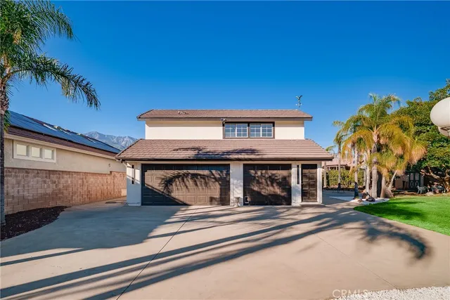 a view of a house with a patio