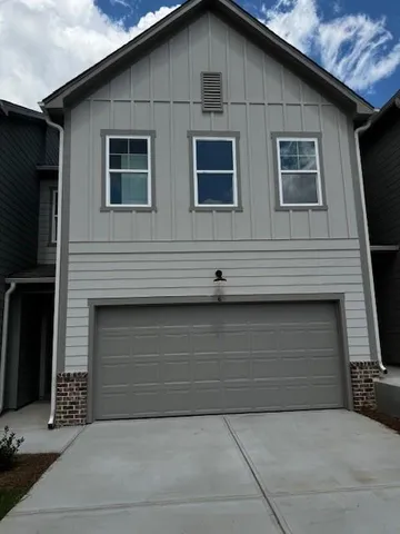 a front view of a house