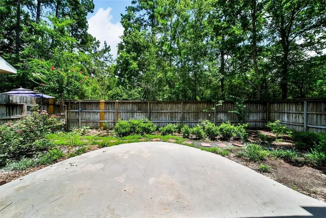 a view of garden with a plants