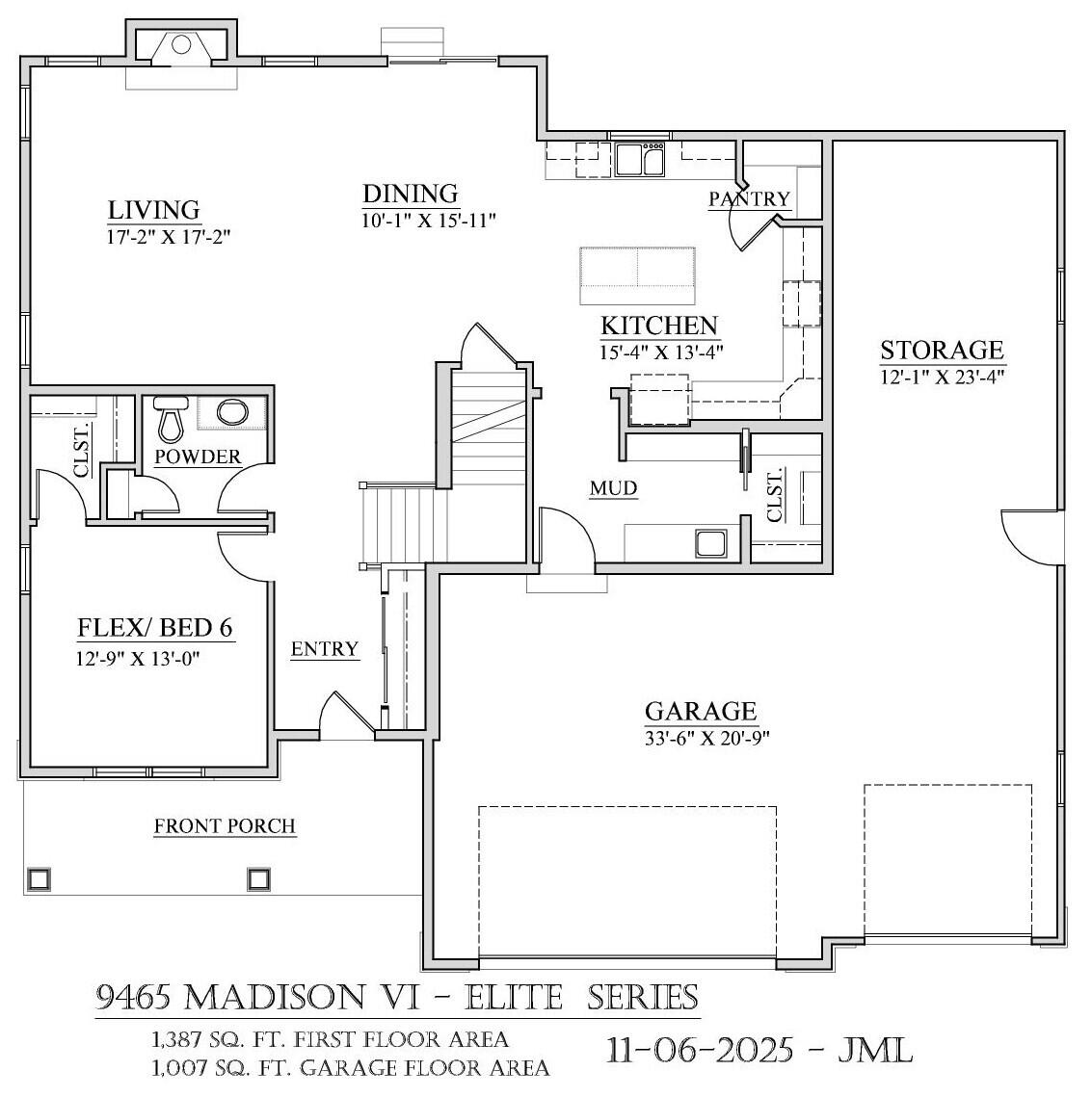 1682 Switchgrass Street Oconomowoc, WI 53066 - Photo 2 of 3 First Floor Plan
