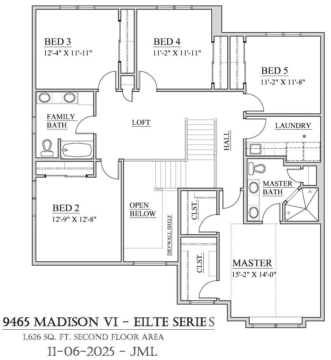 1682 Switchgrass Street Oconomowoc, WI 53066 - Photo 3 of 3 Second Floor Plan